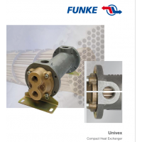 FUNKE 管殼式換熱器，主要用于冷卻液體，如潤滑油、以及通過飽和蒸汽加熱