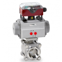 Warex Valve 球閥DBV400，采用法蘭設計，一側密封，有自由出口