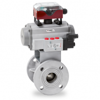 Warex Valve 球閥 DBV 400，法蘭連接，專門用于粉末和散裝處理